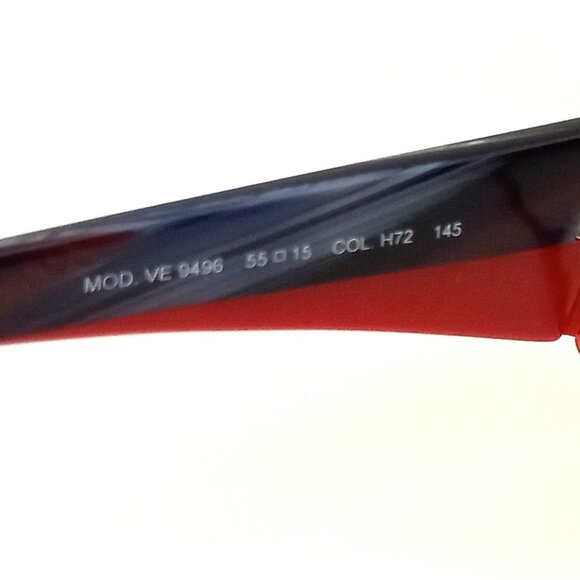 ETRO Eyeglasses Frame MOD VE H72 Red with Black Unisex Size 55/15/145 - Picture 6 of 8